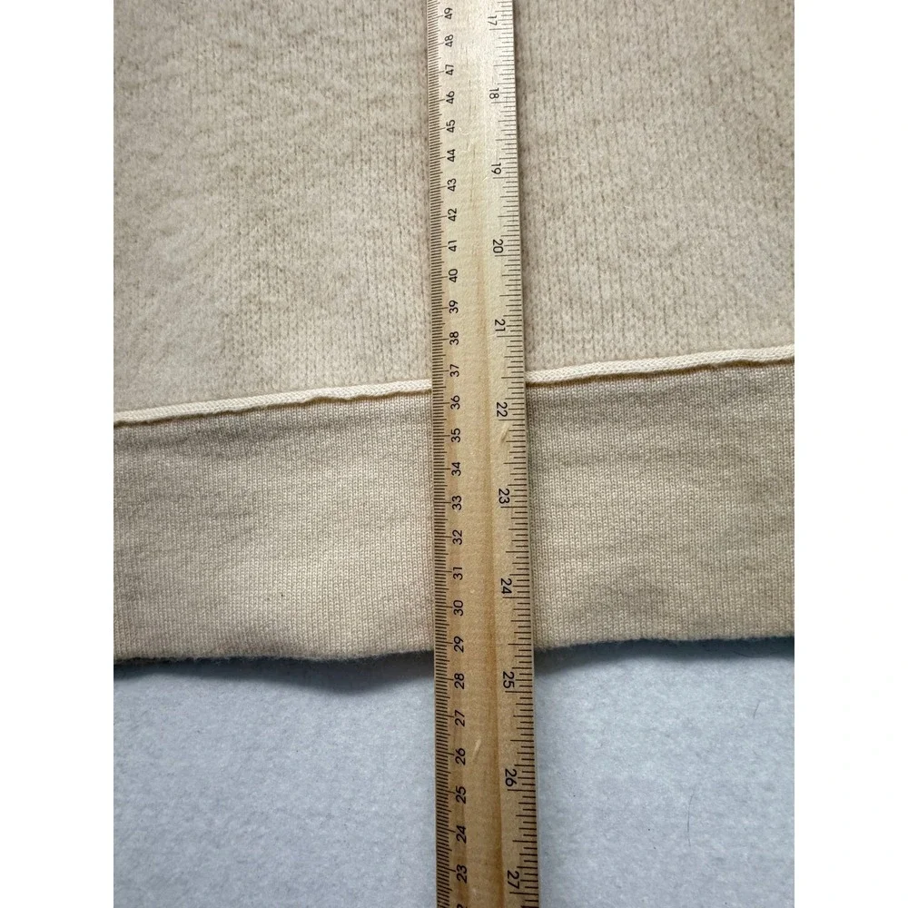 Donna Karan Collection Beige 100% Cashmere Sleeveless Turtleneck Sweater M